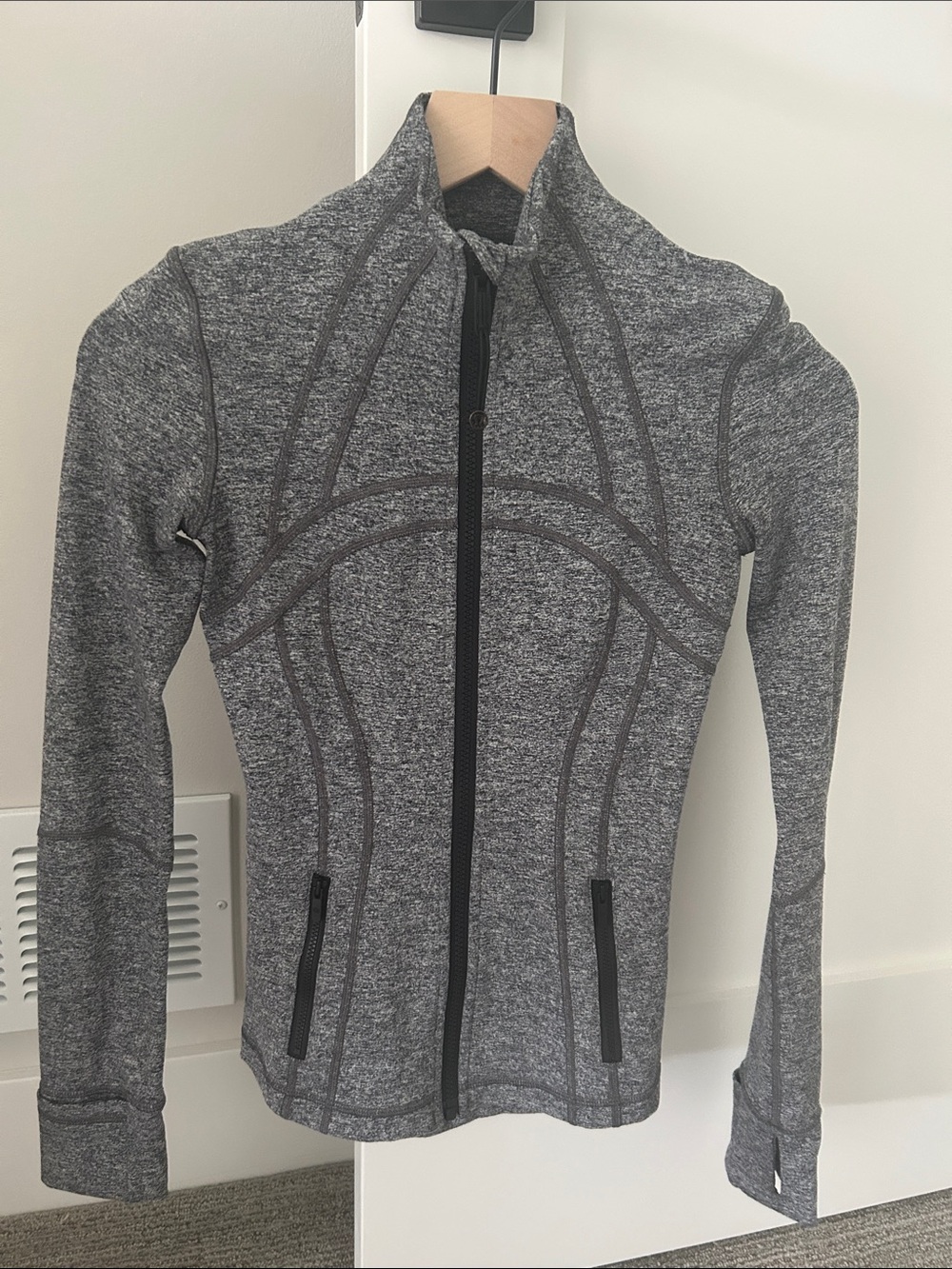 Lululemon Define Gray Heathered Athletic Zip Jacket